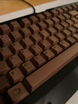 Chocolate Key Caps for Mechanical Keyboard 112 Keys